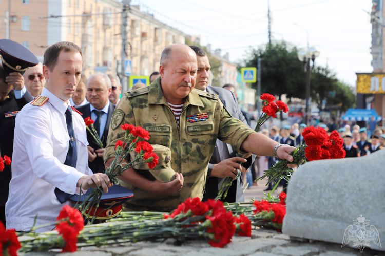 Начальник Управления Росгвардии по Рязанской области принял участие в мероприятиях, посвященных 76-ой годовщине Победы в Курской битве