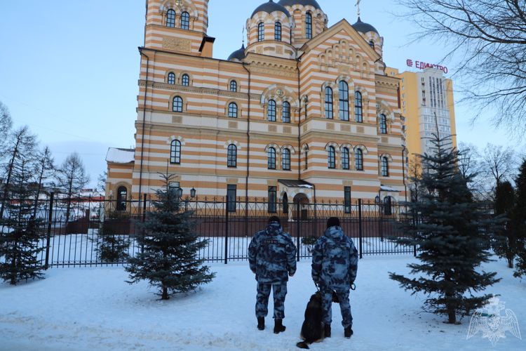 В Рязанской области Росгвардия обеспечит общественный порядок и безопасность во время празднования Крещения Господня