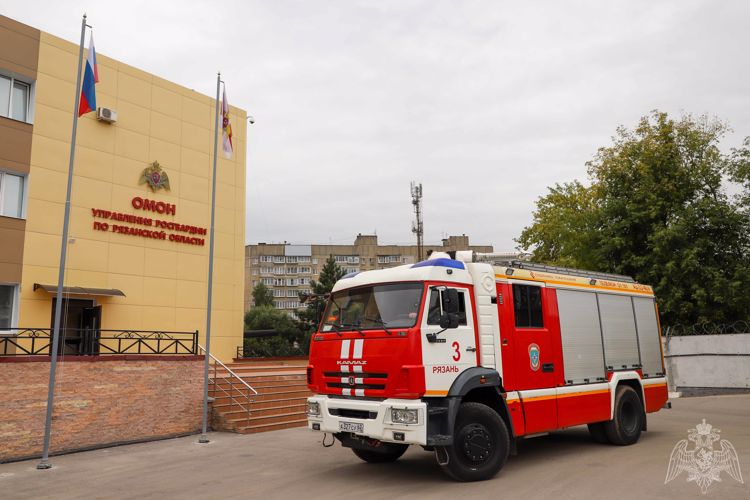 В Управлении Росгвардии по Рязанской области провели тренировку по пожарной безопасности