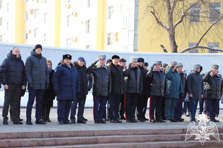 Начальник Управления Росгвардии принял участие в памятных мероприятиях в честь Дня защитника Отечества