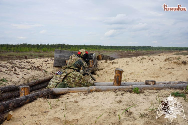 В Рязани завершился полевой выход сотрудников ОМОН и СОБР Росгвардии