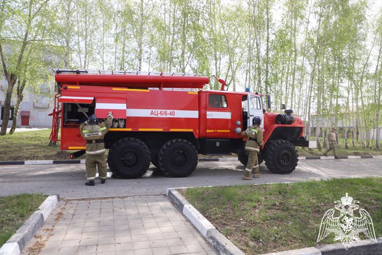 В Учебном центре Управления Росгвардии по Рязанской области состоялись пожарно-тактические учения