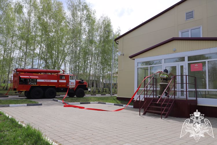 В Учебном центре Управления Росгвардии по Рязанской области состоялись пожарно-тактические учения