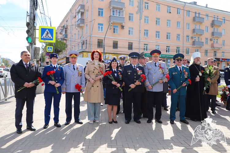 Начальник Управления Росгвардии по Рязанской области Виктор Лачев принял участие в памятных мероприятиях, приуроченных к 78-летию Победы в Великой Отечественной войне