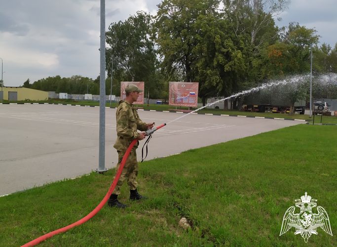 В Рязани прошли учебно-методические сборы пожарного расчёта регионального Управления Росгвардии