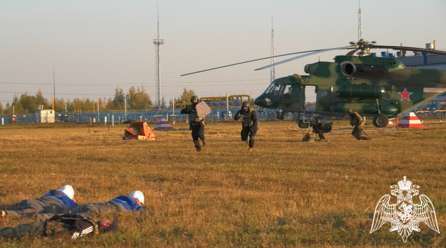 В Рязанской области при участии Росгвардии прошли антитеррористические учения 