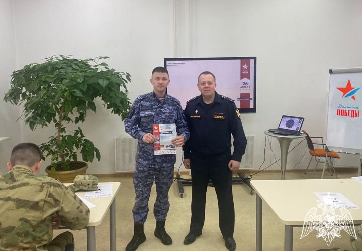 В Рязани 50 сотрудников и военнослужащих Росгвардии написали «Диктант Победы»