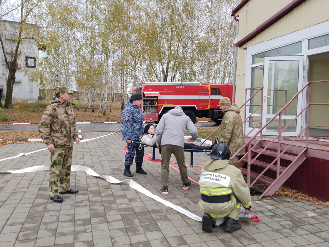  В Управлении Росгвардии по Рязанской области провели пожарно-тактические занятия