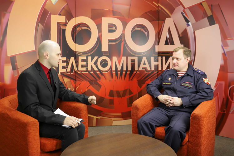 Офицер рязанского управления Росгвардии стал гостем информационной программы на телеканале «Город»