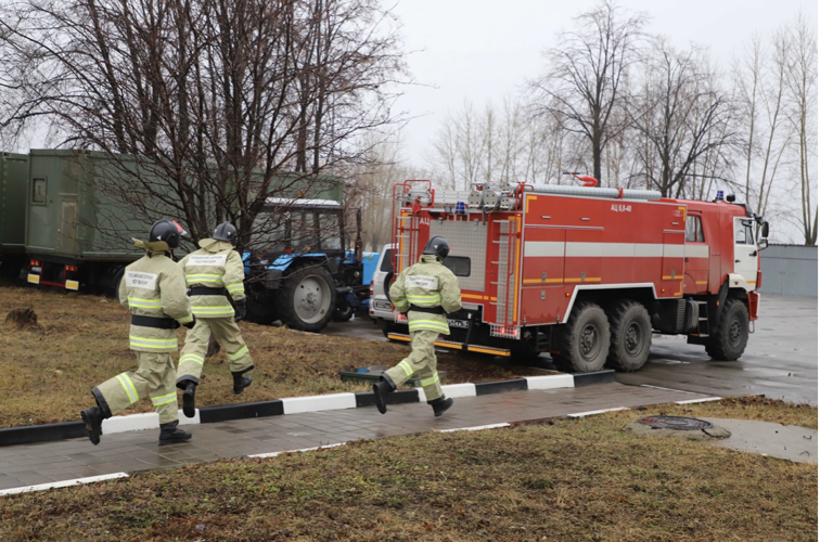В Учебном центре Управления Росгвардии по Рязанской области состоялись пожарно-тактические учения