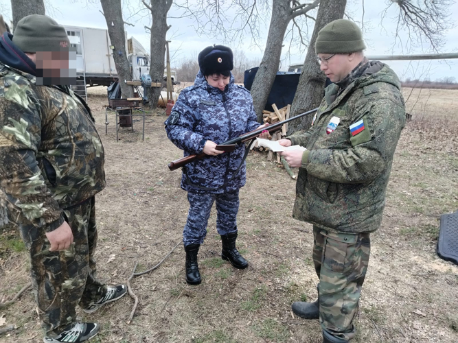 В Рязанской области сотрудники Росгвардии подвели итоги профилактического мероприятия «Весенняя охота»
