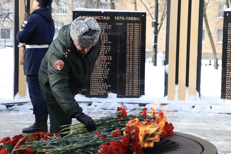 Руководство Управления Росгвардии по Рязанской области приняло участие в мероприятии, посвященном Дню защитника Отечества