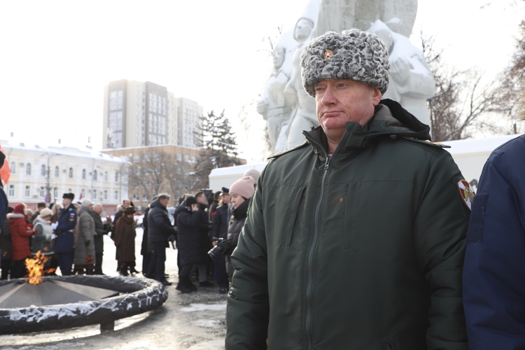 Руководство Управления Росгвардии по Рязанской области приняло участие в мероприятии, посвященном Дню защитника Отечества