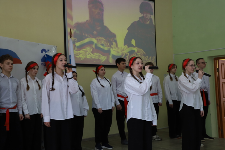 Уроки мужества для рязанских школьников школы №38 и патриотическое выступление учеников