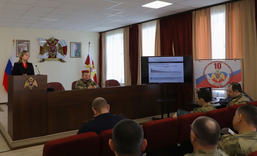 В Управлении Росгвардии проводилась лекция с участием представителя госавтоинспекции УМВД России по Рязанской области 