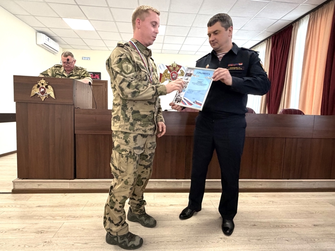 В Рязани наградили победителей чемпионата регионального Управления Росгвардии по служебному биатлону