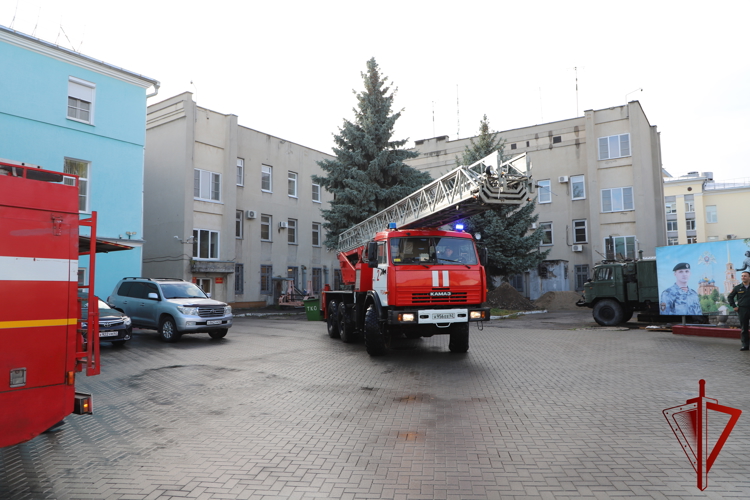 В Управлении Росгвардии по Рязанской области провели тренировку по пожарной безопасности